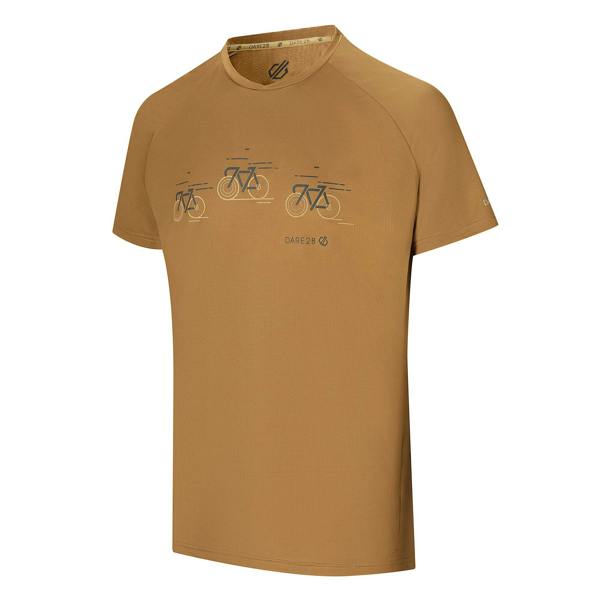 Dare 2B Mens Tech II Bicycle T-Shirt - Dark Cumin Yellow - 