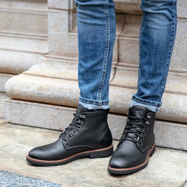 Panama Jack Men's Glasgow GTX C3 Black Waterproof Leather Ankle Boots