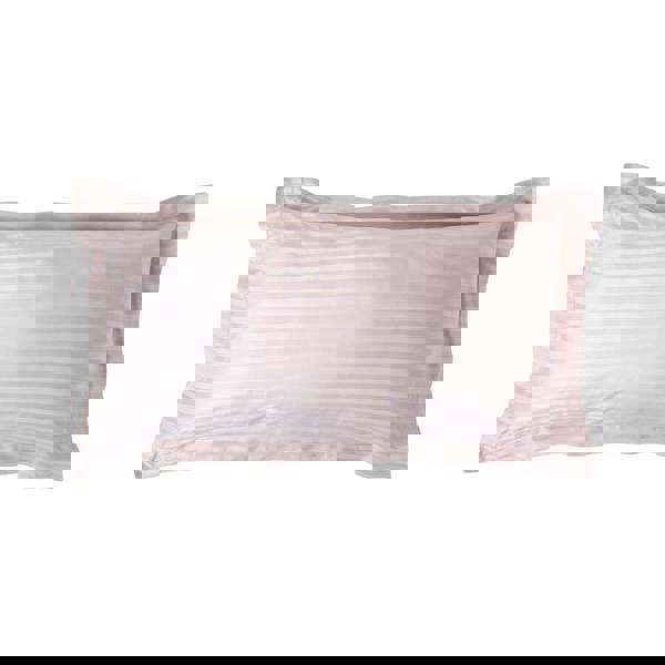 HOMESCAPES Silky 330 TC Egyptian Cotton Satin Stripe Oxford Pillowcase, King Size