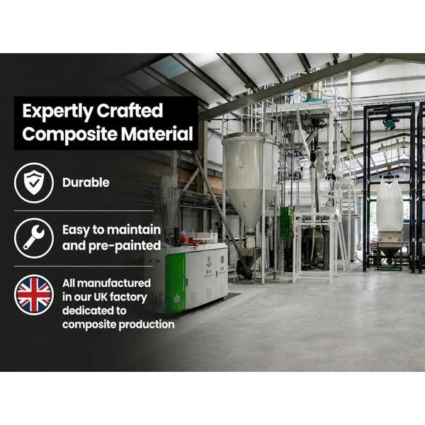 Dunster House Composite Barn Workshop W3.6m x D2.4m / W12' x D8'
