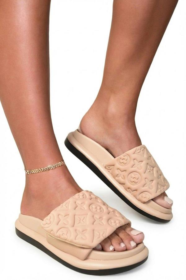 Josie Flatform Sandals - Nude_wb
