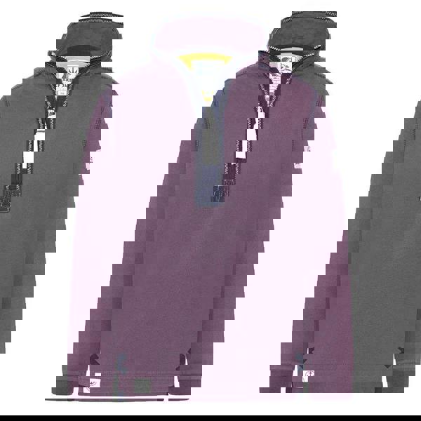 Lazy Jacks Boys Quarter Zip Sweatshirt - Grape