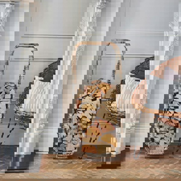 Ivyline Natural Rattan Tall Log Storage