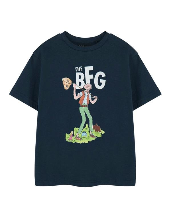 Roald Dahl Unisex Kids Blue BFG Short Sleeved T-Shirt