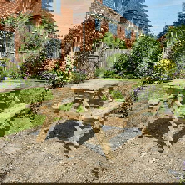 Arbor Garden Solutions Fortem Pub Style Picnic Table Benches Set