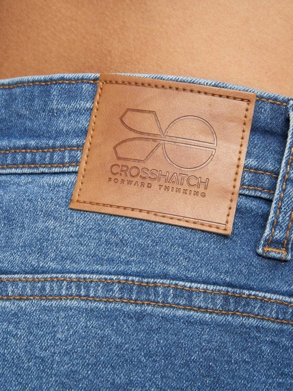 Crosshatch Malcolm Slim Fit Jeans Stone Wash