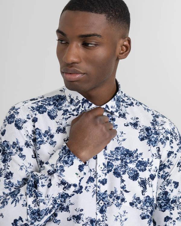 Steel & Jelly Limited Edition Textured Floral Print Shirt