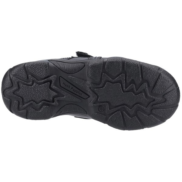 Hush Puppies Arlo Senior Leather Boys's Black Shoes
