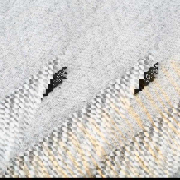 Evening Tales - Pure New Wool Blanket - Fluffy - Light Grey - Heating & Plumbing London - Throw