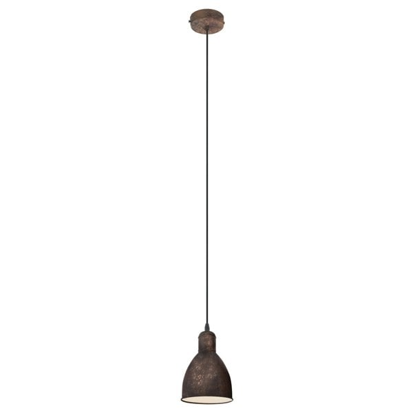 Hanging Ceiling Pendant Light Antique Copper Shade 1 x 40W E27 Bulb Feature Loops