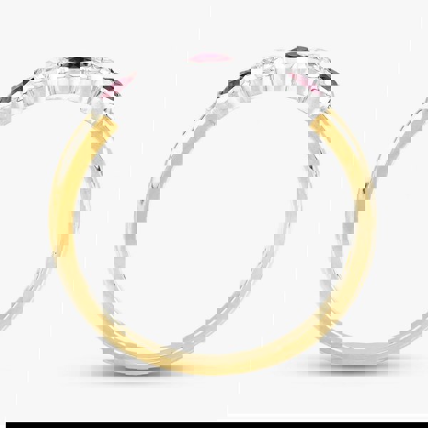 T. H. Baker 18ct Yellow Gold Brilliant Cut Ruby & Diamond Five Stone Ring 33680G5 N