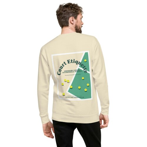 Anchor & Crew Court Etiquette Tennis Club League Organic Cotton Sweatshirt