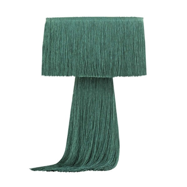 Furniture Edit Atolla Emerald Tassel Table Lamp