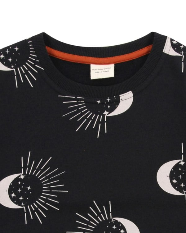 Black Astrology Print Sweatshirt - image 5