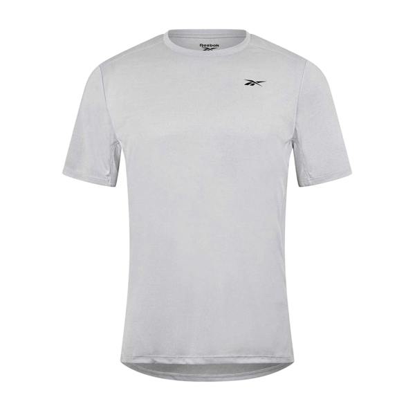 Reebok Mens Crew Neck Regular T-Shirt - Grey - 