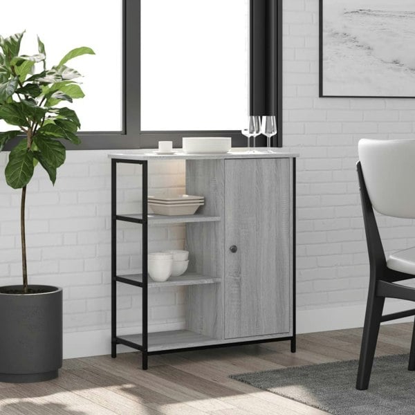 Berkfield Sideboard Grey Sonoma 70x30x80 cm Engineered Wood