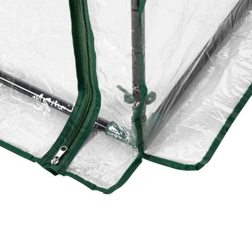 Bobobiy Tomato Greenhouse with Roll-up Door, Mini Greenhouse with PVC Cover, Outdoor Grow House Small Green House, 100 x 50 x 150cm, Transparent