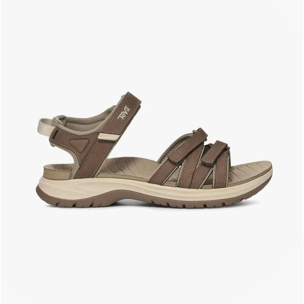 Teva Teva TIRRA SPORT LEATHER Womens Cross Strap Sandals Caribou