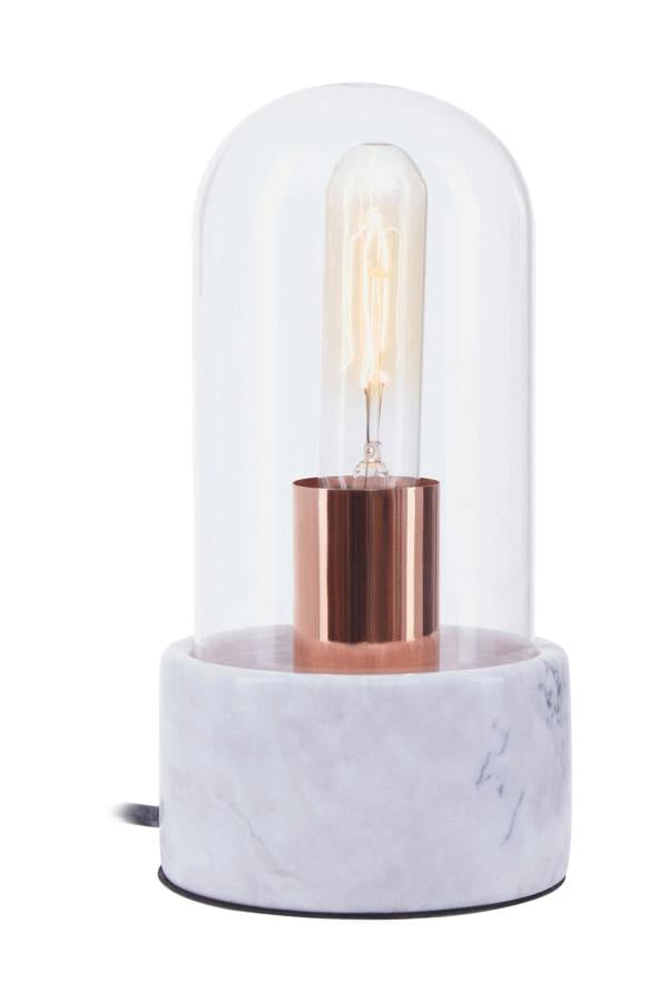 Lamonte Bell Lamp with Grey Marble Base