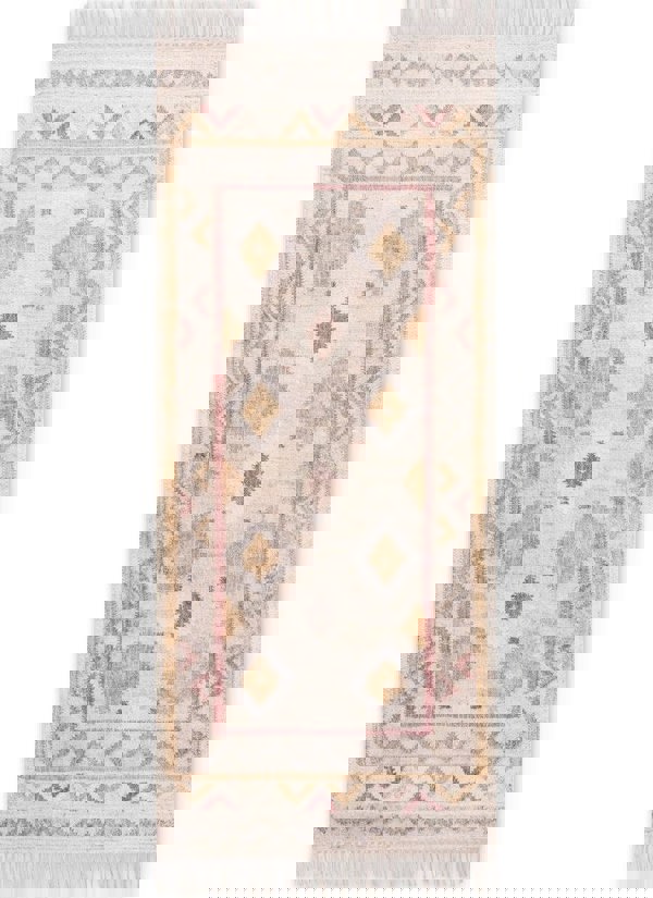 The Rugs Roya Afghan Kelim Rug – Parsa Cream Multicolour