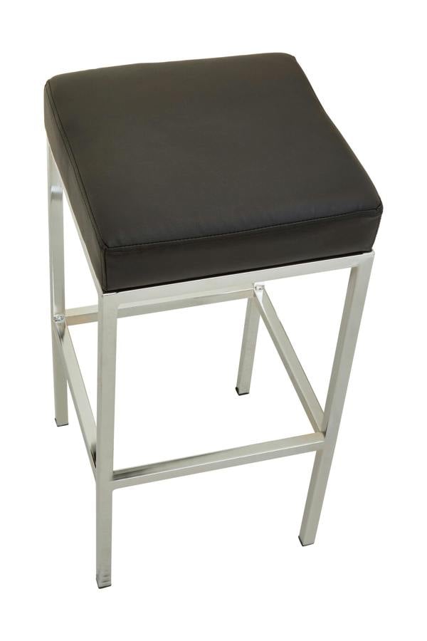 Interiors by Premier Baina Black And Chrome Finish Bar Stool