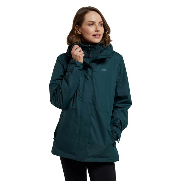 Mountain Warehouse Womens/Ladies Fell II 3 In 1 Jacket - Dark Green - 