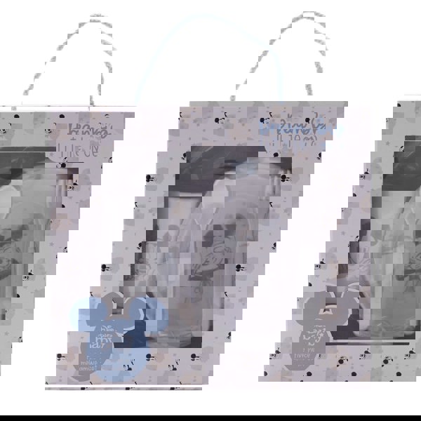 Disney Mickey Baby 5 Piece Melamine Feeding Set Cup Bowl Plate Cutlery Blue