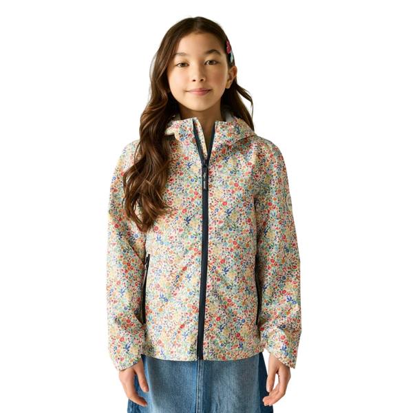 Regatta Girls Cath Kidston Floral Waterproof Jacket - Powder Lilac/Pink Haze - 