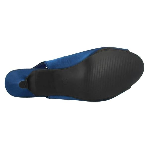 Spot On Ladies Spot On Slip On Slingback Heels