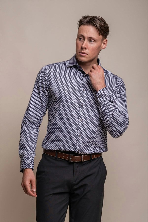 Liffey print shirt front