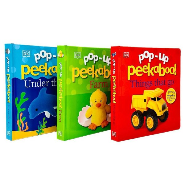 Pop-Up Peekaboo! 3 Book Set Peekaboo! Things That Go, Peekaboo! Under The Sea & Peekaboo! Farm