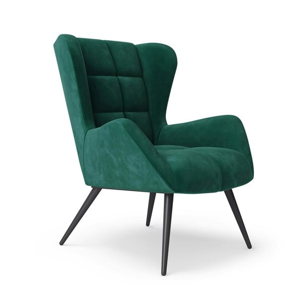 Dorel Home Dalton accent chair in green velvet