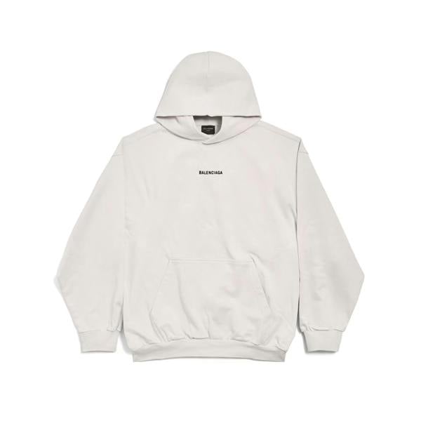 Balenciaga New Balenciaga Back Medium Fit Hoodie   in  White