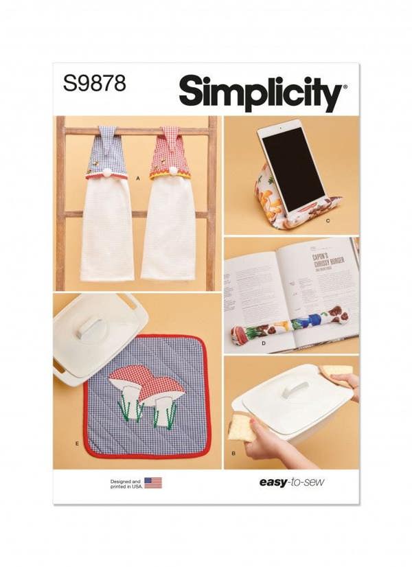 Simplicity Sewing Pattern 9878, Accessories OS (One Size) - Easy