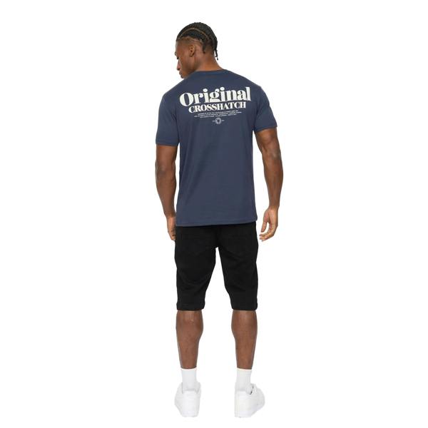 Crosshatch Mens Simtanks T-Shirt - Navy - 