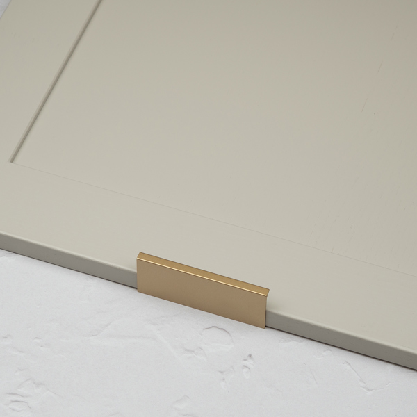 Handle & Home Satin Brass Squared Edge Mount Lip Pull Handles