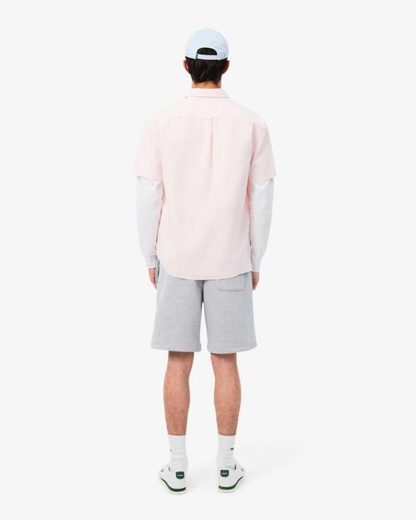 Lacoste Regular Fit Mens Fleece Shorts - Silver Chine CCA | CHO | Designer Mens Sweatshorts
