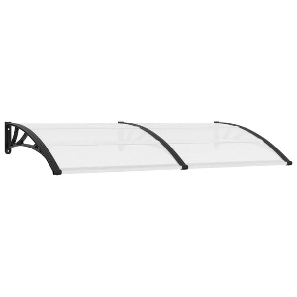 Berkfield Door Canopy Black 200x100 cm PC