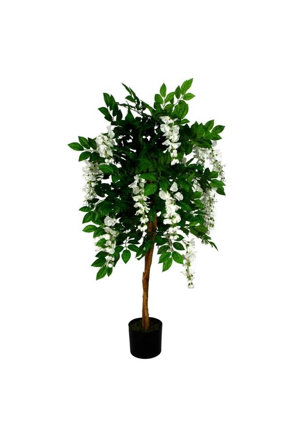 Dyzi 130cm White Artificial Wisteria Tree