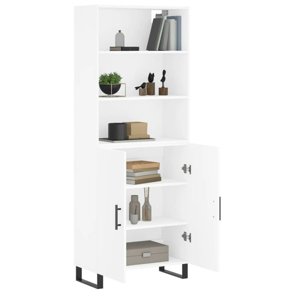 Berkfield Highboard White 69.5x34x180 cm Engineered Wood