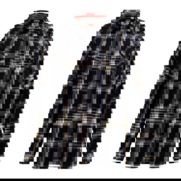 Duke Mens D555 Falkirk Checked Kingsize Shirt Jacket - Black/Grey - 