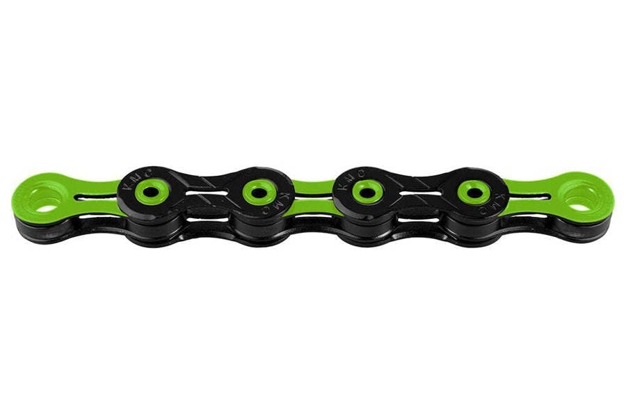 KMC Chain Diamond Like Coating 116 Link 11 Speed - Black/Green