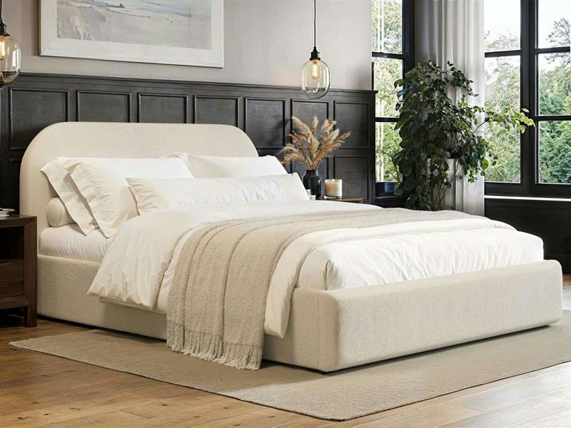 Alba Ottoman Bed Cream Boucle