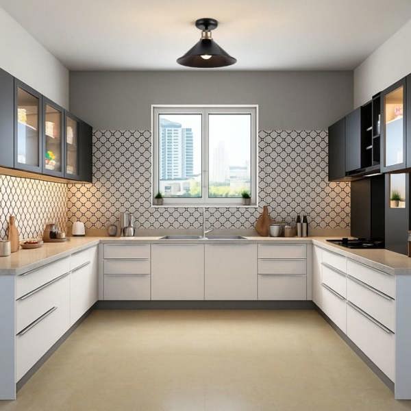 COSYLYTE Bowley Metal Ceiling Flush Light - Matt Black
