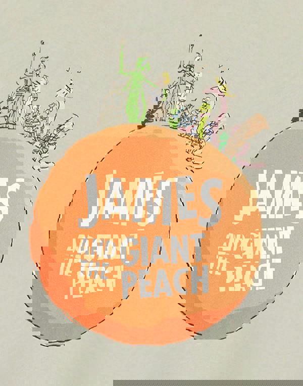 Roald Dahl Unisex Kids Beige James and The Giant Peach Short Sleeved T-Shirt