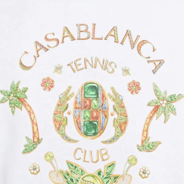 Casablanca Joyaux D'Afrique Tennis Club Printed T-Shirt White