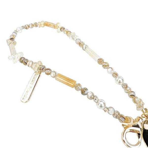 Nimmy Friends Nimmy Big Eye Cute Pet Teddy Mobile Phone Chain Bag Charm Crystal Bracelet Brown - N-CXMC-SL-014