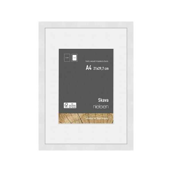 nielsen Skava Oak Wooden Picture Frame with White Mount