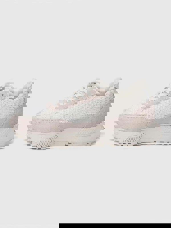 Diesel Womens Tyche Runner Sneakers Suede Fabric White