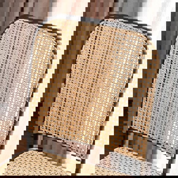 Vanesa Rattan Dining Chair, Oak-Weilai Concept-Weilai Concept